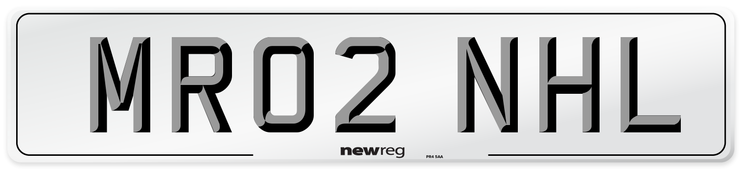 MR02 NHL Number Plate from New Reg